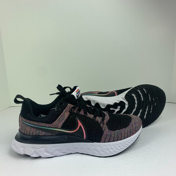 Nike React Infinity Run FK 2 BT DD6790 001 Black/Multicolored New Men's Size 9 - Picture 1 of 12